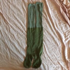 Green Over The Knee Socks